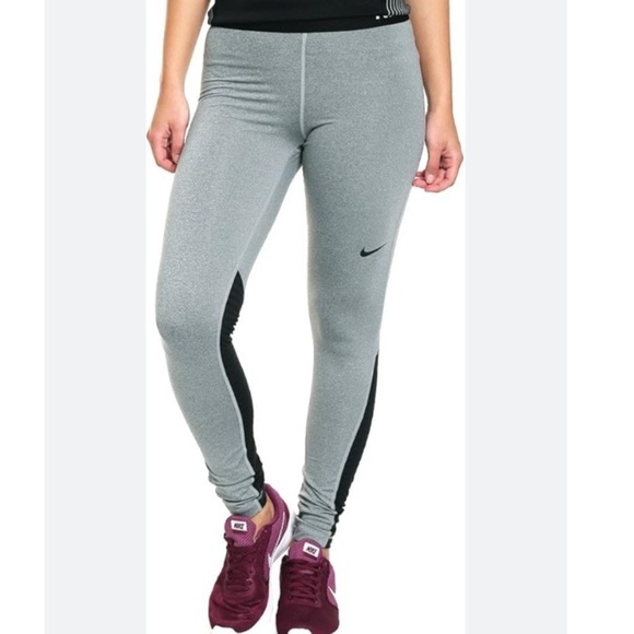 Nike Pants - Nike Grey Warm Training Tights